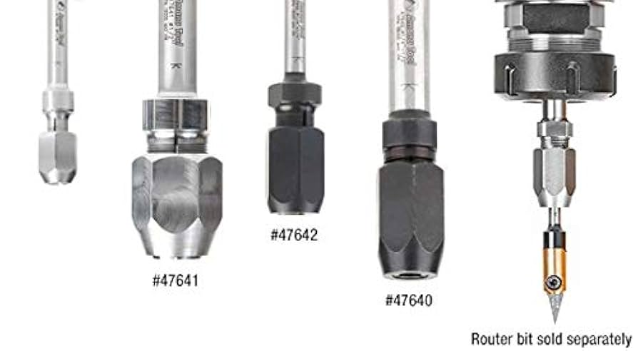 Ran 専用 Amana Tool CNC Extension Adapter for 1/4 Inch Shank Router